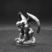 Gargoyle hand-poured 999+ silver statue by Gold Spartan