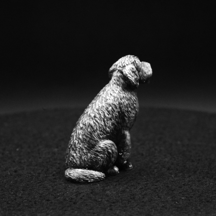 Golden Doodle hand poured 999 silver statue collectible by Gold Spartan