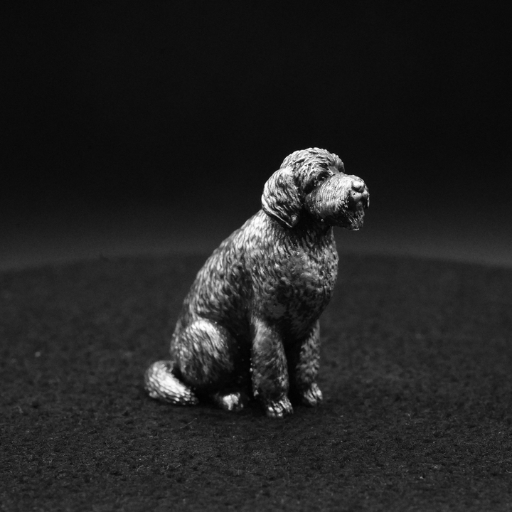 Golden Doodle hand poured 999 silver statue collectible by Gold Spartan