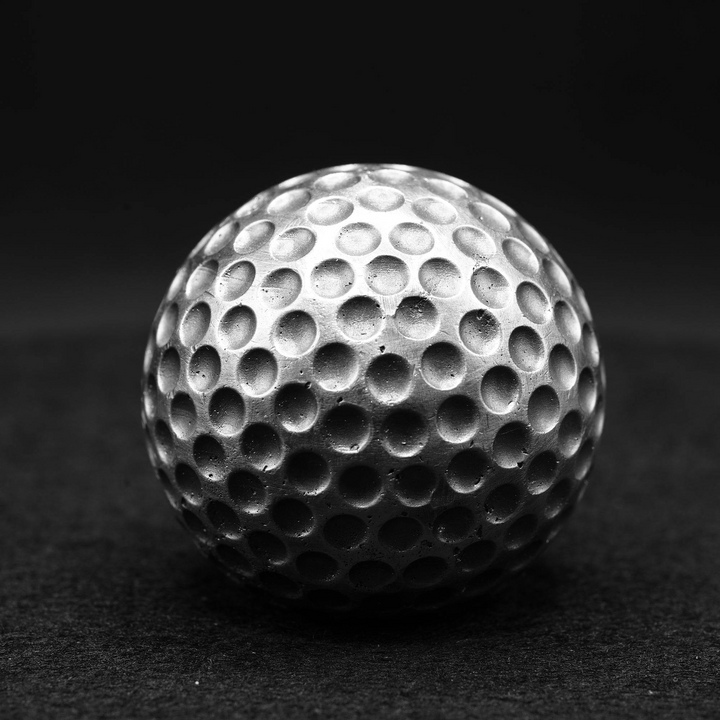 Golf Ball hand poured 999 silver statue collectible by Gold Spartan