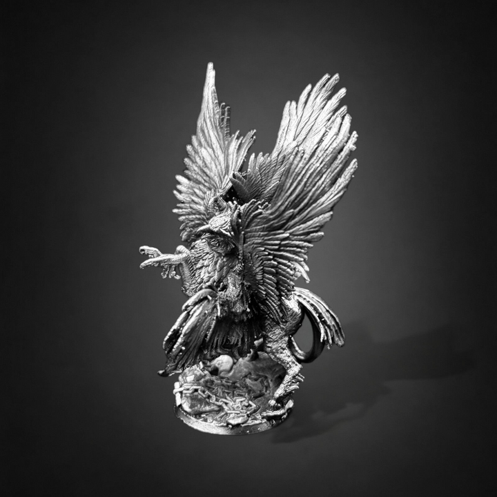 Griffin hand poured 999 silver statue collectible by Gold Spartan