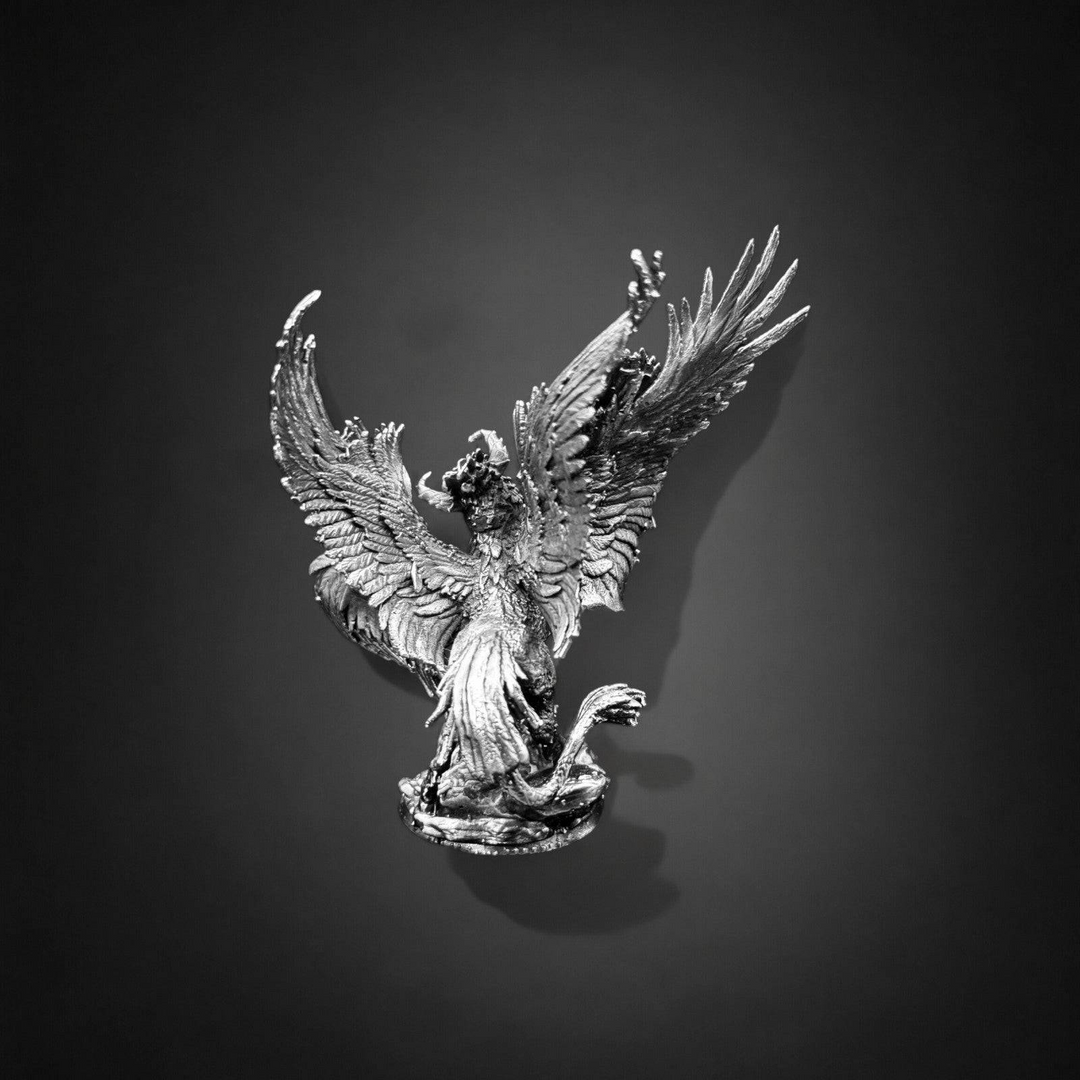 Griffin hand poured 999 silver statue collectible by Gold Spartan