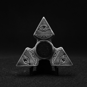 Illuminati Fidget Spinner hand-poured 999+ silver statue by Gold Spartan