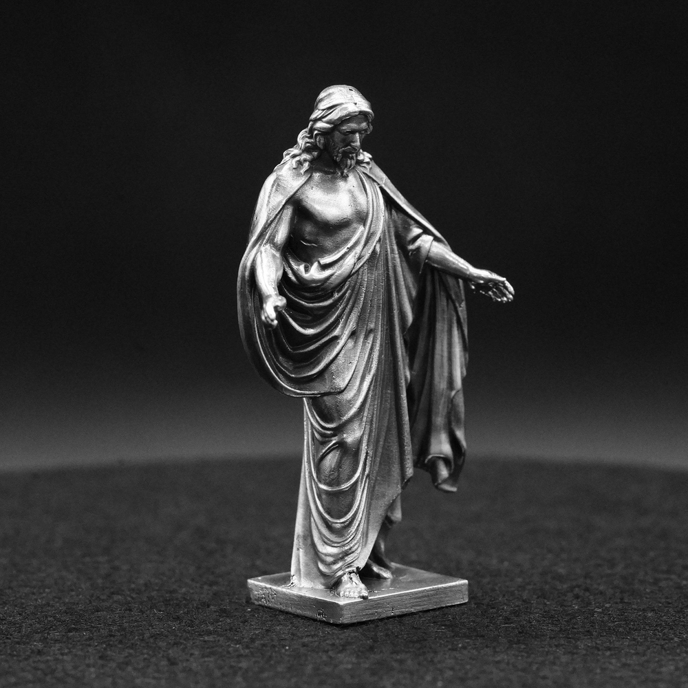 Jesus hand poured 999 silver statue collectible by Gold Spartan