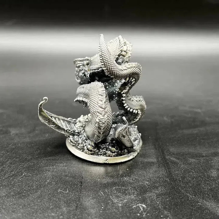 Jormungandr hand poured 999 silver statue collectible by Gold Spartan