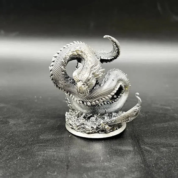 Jormungandr hand poured 999 silver statue collectible by Gold Spartan