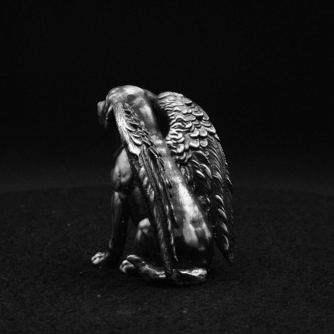 Labrador Angel hand poured 999 silver statue collectible by Gold Spartan