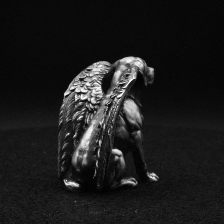 Labrador Angel hand poured 999 silver statue collectible by Gold Spartan