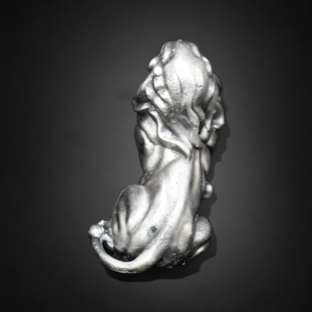 Lion V2 hand poured 999 silver statue collectible by Gold Spartan