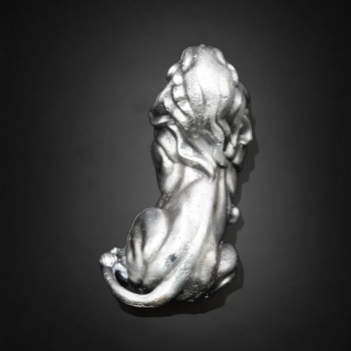 Lion V2 hand poured 999 silver statue collectible by Gold Spartan