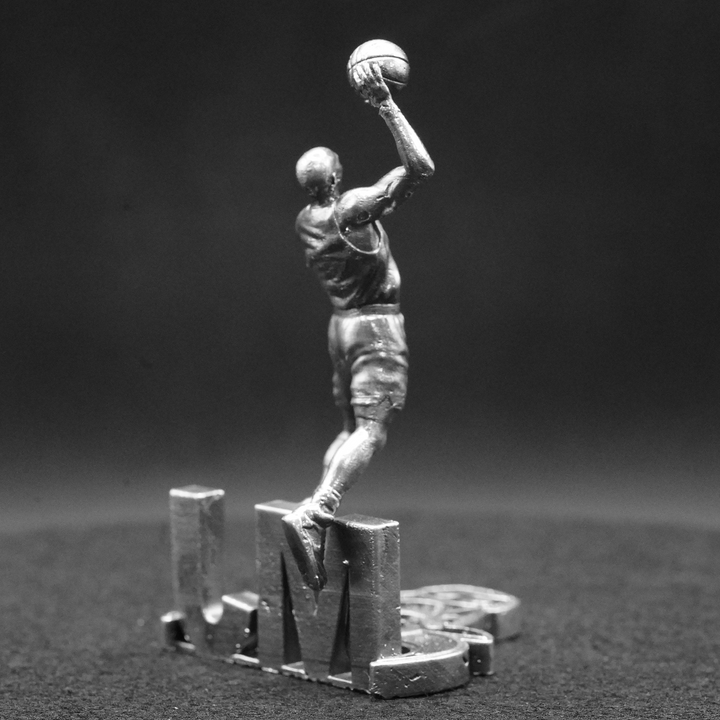 MJ Dunking hand poured 999 silver statue collectible by Gold Spartan