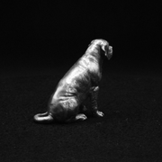 Mastiff hand-poured 999+ silver statue by Gold Spartan