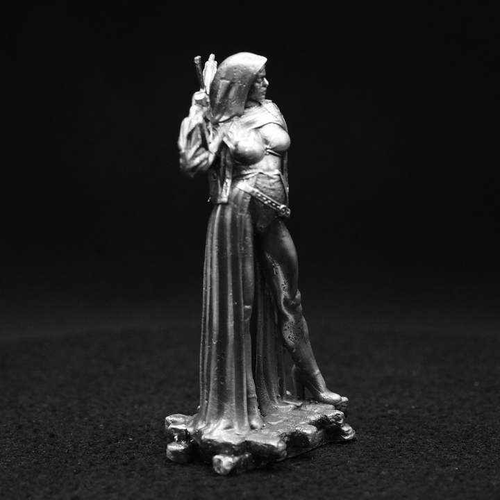 Nun with a Gun hand poured 999 silver statue collectible by Gold Spartan