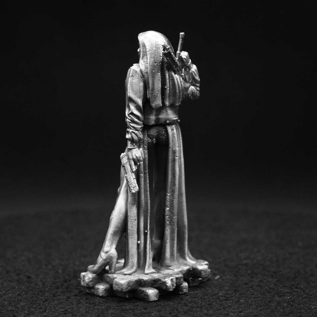 Nun with a Gun hand poured 999 silver statue collectible by Gold Spartan