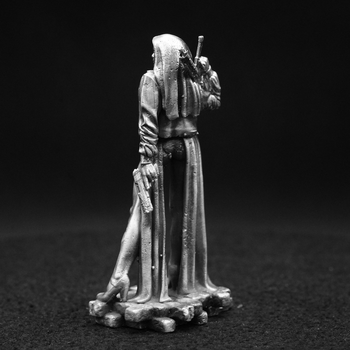 Nun with a Gun hand poured 999 silver statue collectible by Gold Spartan