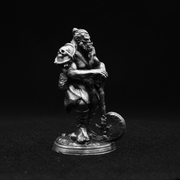 Orc hand-poured 999+ silver statue by Gold Spartan