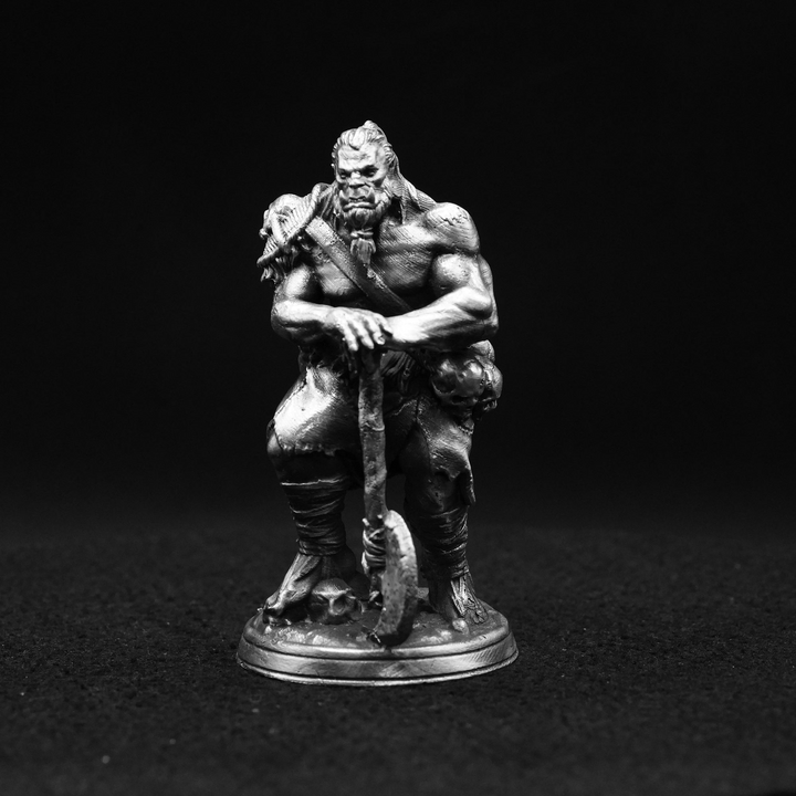 Orc hand poured 999 silver statue collectible by Gold Spartan