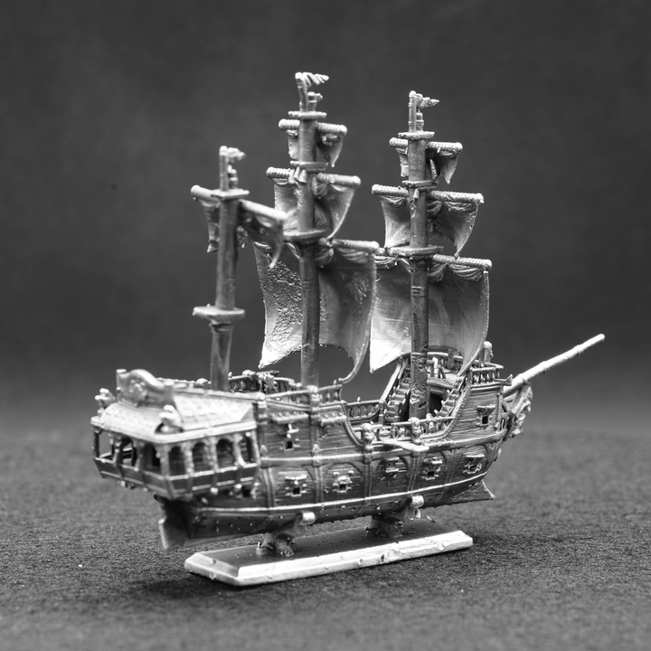 Pirate Ship V2 hand poured 999 silver statue collectible by Gold Spartan