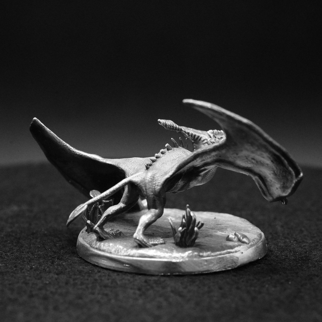 Pterodactyl hand poured 999 silver statue collectible by Gold Spartan