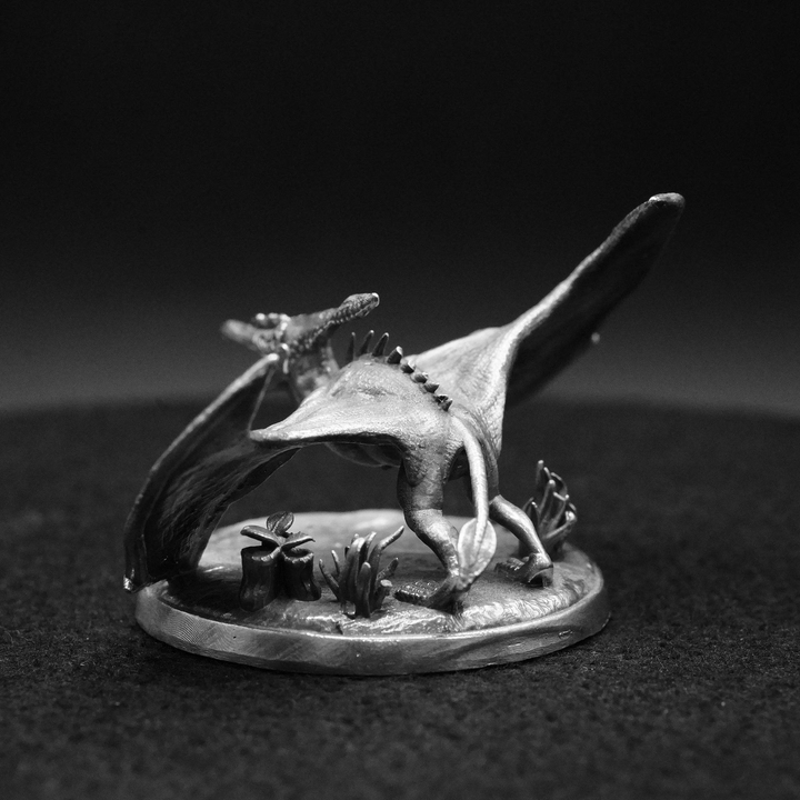 Pterodactyl hand poured 999 silver statue collectible by Gold Spartan