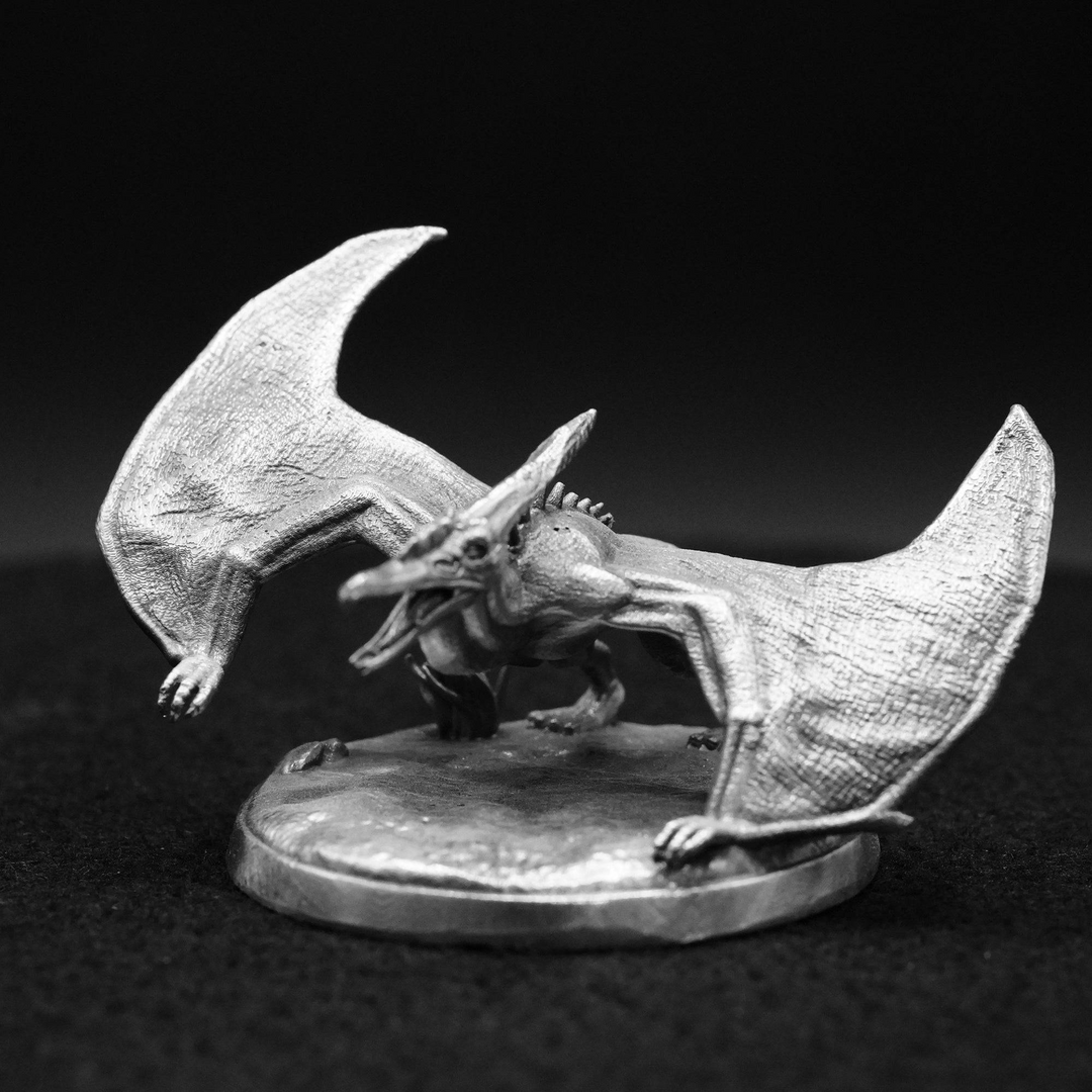 Pterodactyl hand poured 999 silver statue collectible by Gold Spartan