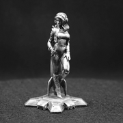 Rocket Girl hand-poured 999+ silver statue by Gold Spartan
