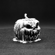 Scary Pumpkin hand-poured 999+ silver statue by Gold Spartan