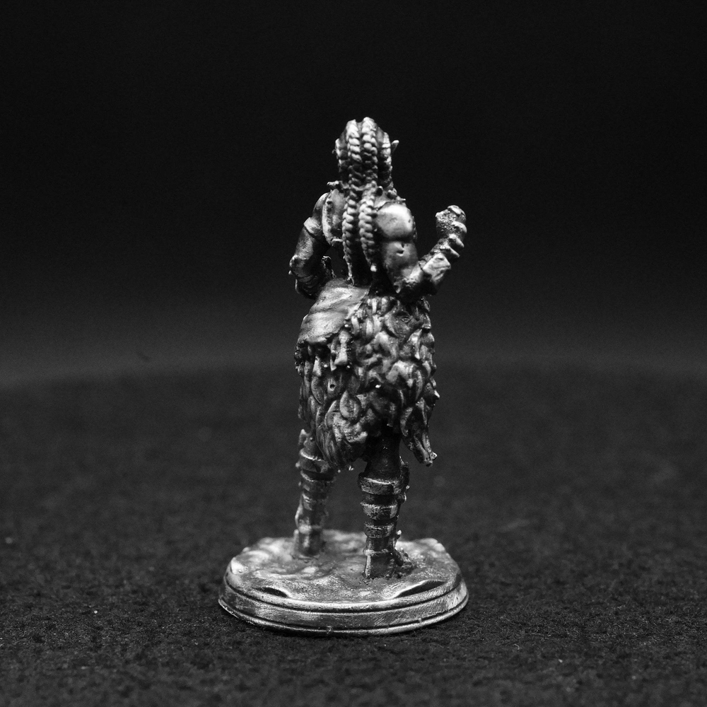 She-Orc hand-poured 999+ silver statue by Gold Spartan