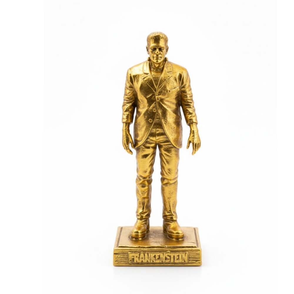 Frankenstein hand-poured 999+ silver statue by Gold Spartan