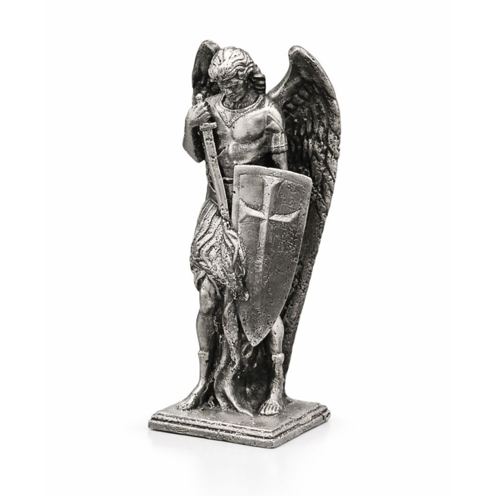 Archangel Michael V2 hand-poured 999+ silver statue by Gold Spartan