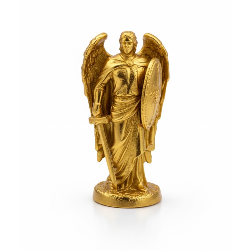 Archangel Michael V4 hand-poured 999+ silver statue by Gold Spartan