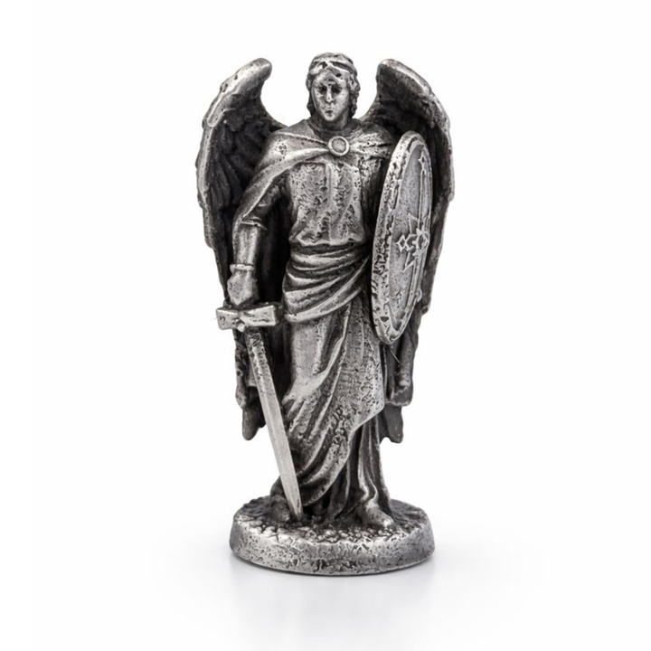 Archangel Michael V4 hand-poured 999+ silver statue by Gold Spartan