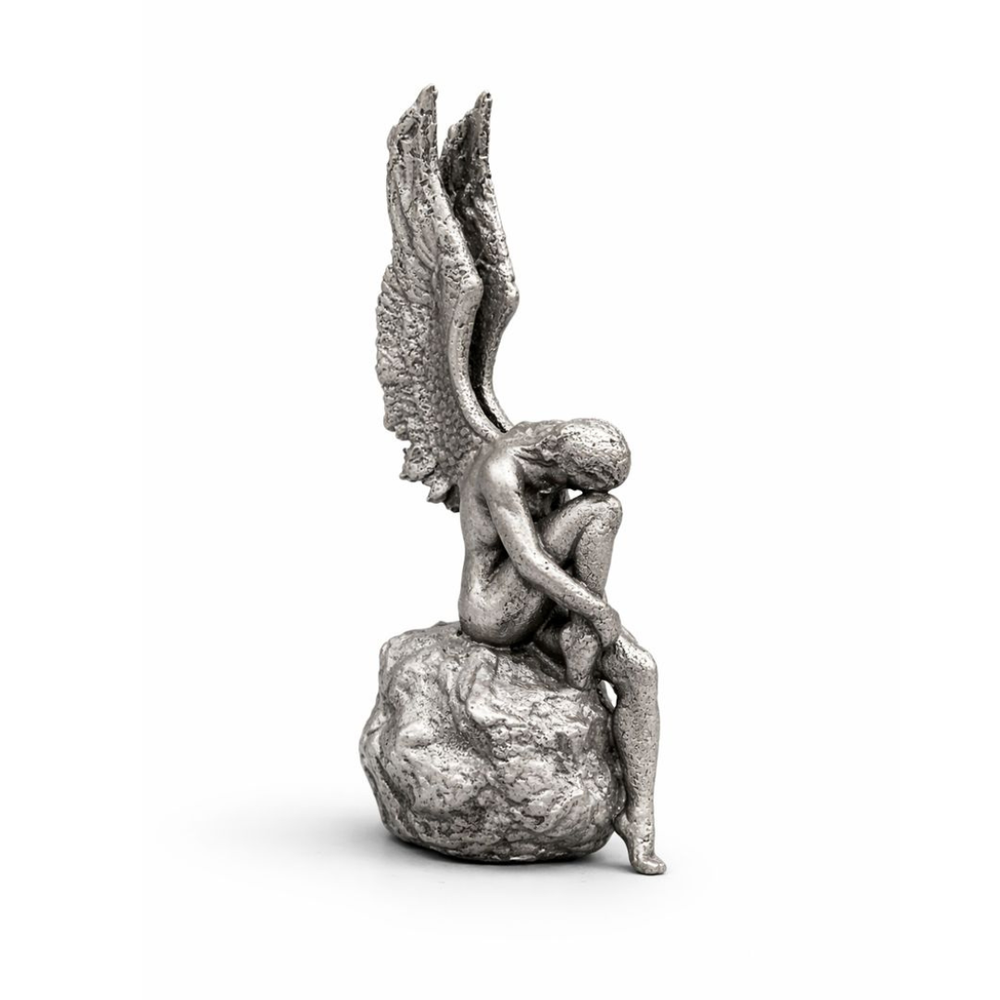 Angel Enchained hand-poured 999+ silver statue by Gold Spartan