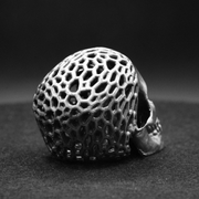 Skull Mesh hand-poured 999+ silver statue by Gold Spartan