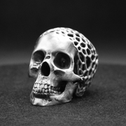 Skull Mesh hand-poured 999+ silver statue by Gold Spartan