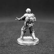Soldier Heavy Gunner hand-poured 999+ silver statue by Gold Spartan