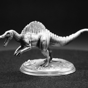 Spinosaurus hand-poured 999+ silver statue by Gold Spartan