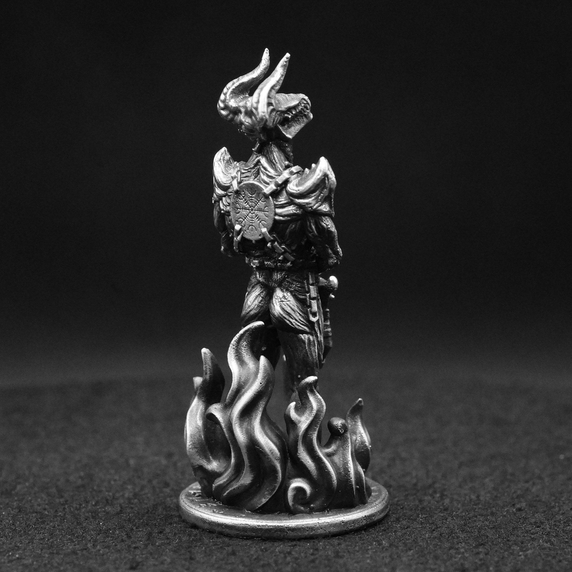 Surtr hand poured 999 silver statue collectible by Gold Spartan