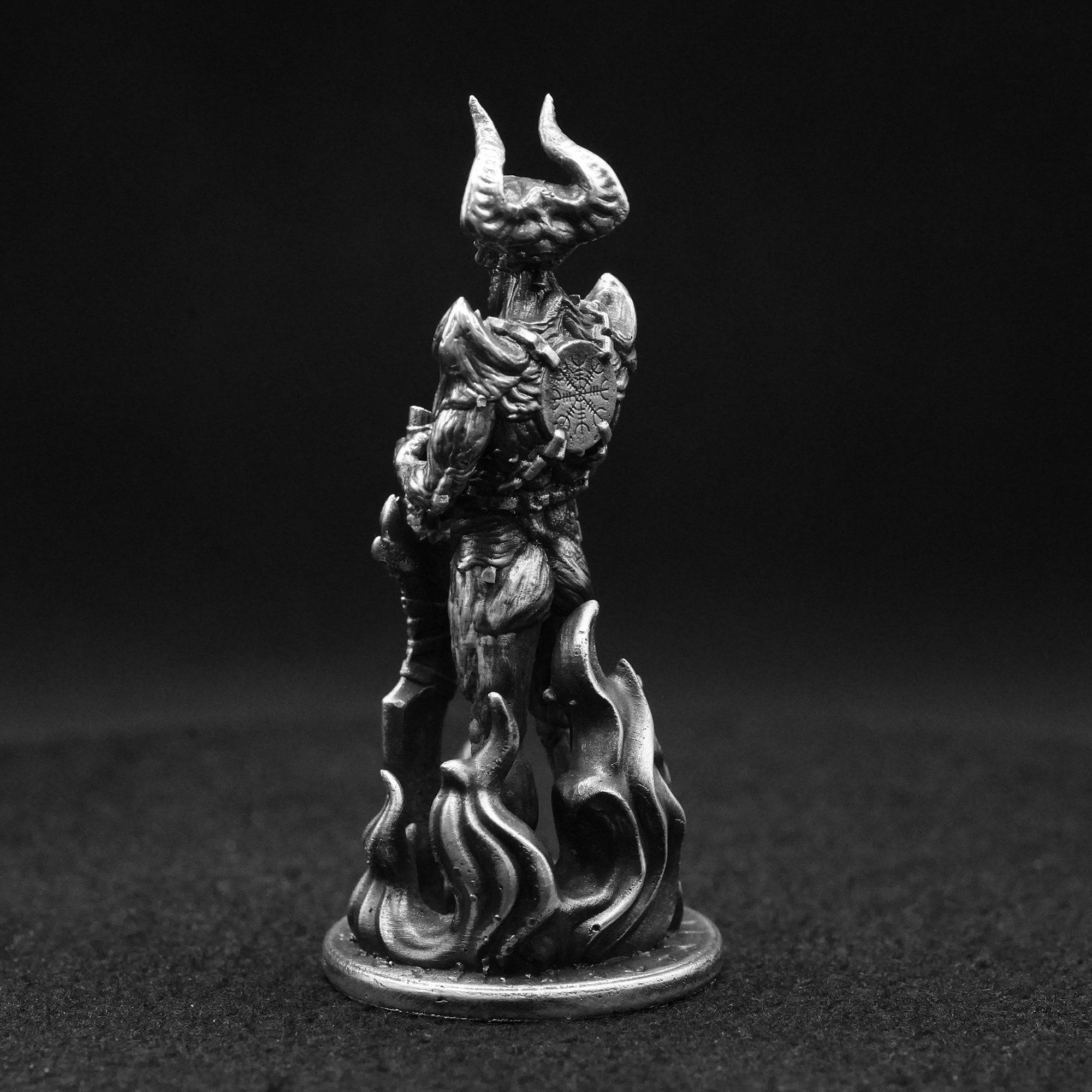 Surtr hand poured 999 silver statue collectible by Gold Spartan