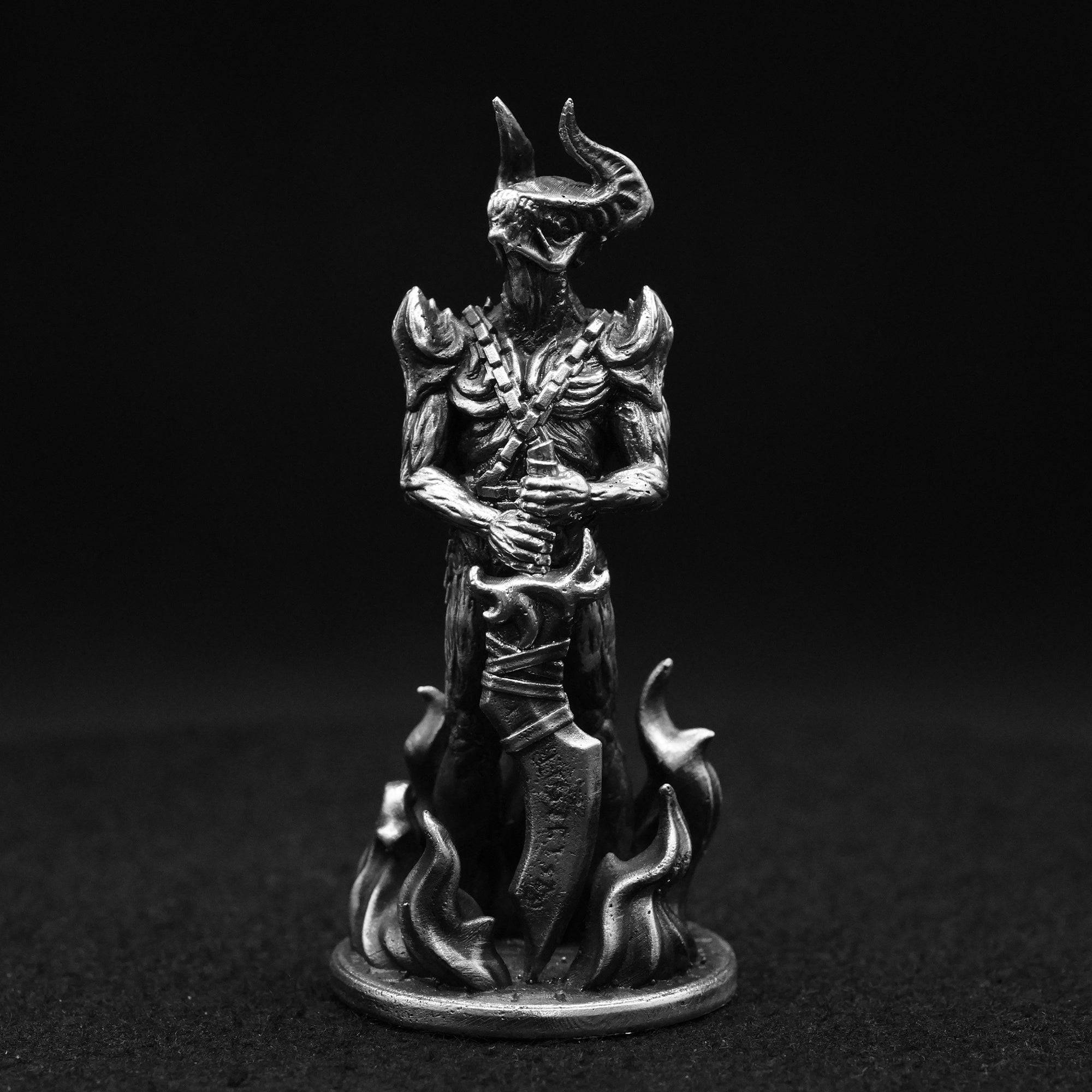 Surtr hand poured 999 silver statue collectible by Gold Spartan