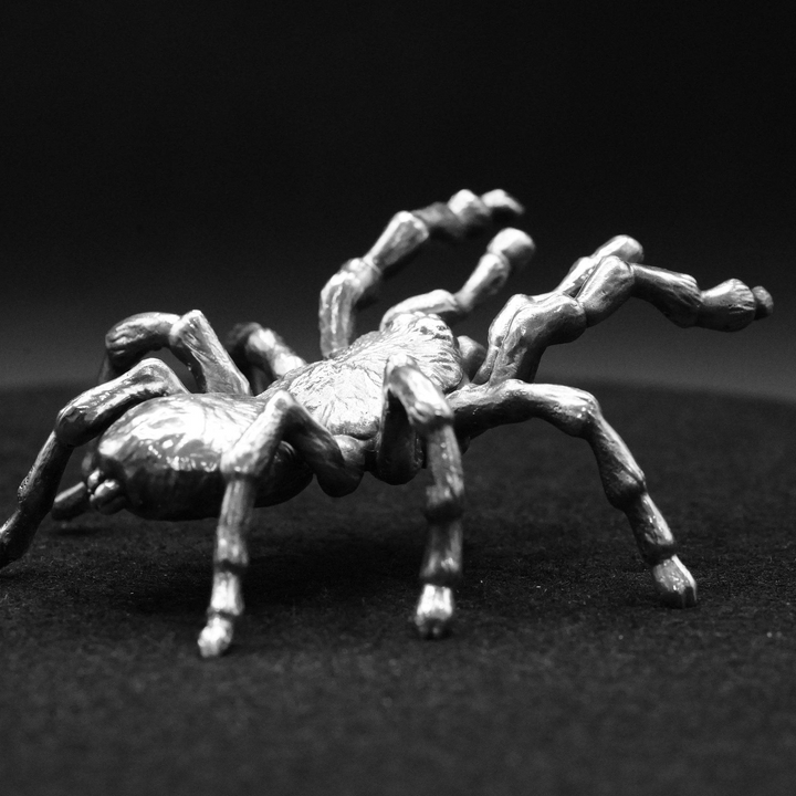 Tarantula hand poured 999 silver statue collectible by Gold Spartan