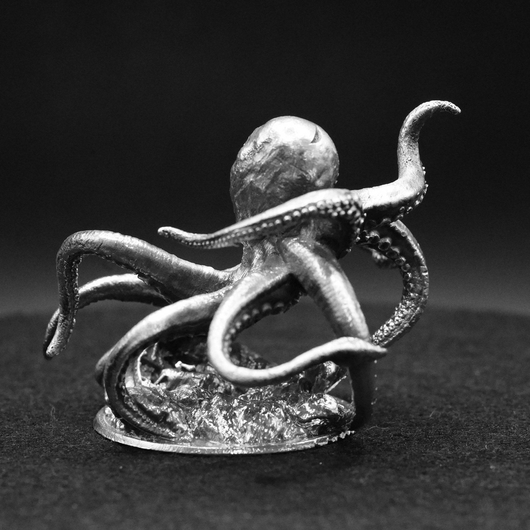 The Kraken hand poured 999 silver statue collectible by Gold Spartan