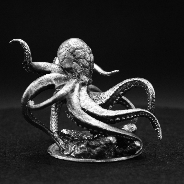 The Kraken hand poured 999 silver statue collectible by Gold Spartan