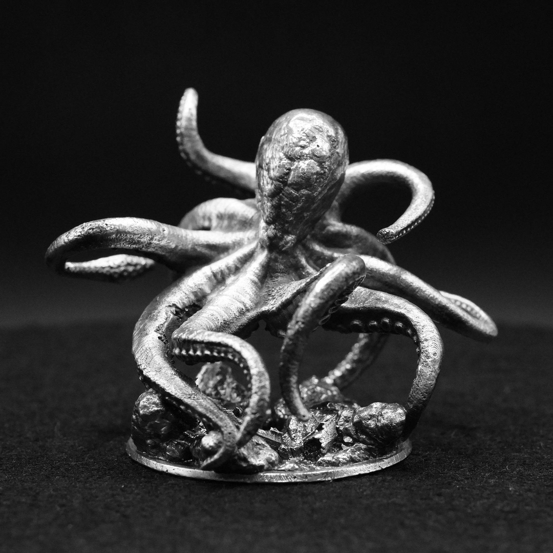 The Kraken hand poured 999 silver statue collectible by Gold Spartan