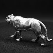 Tiger hand-poured 999+ silver statue by Gold Spartan