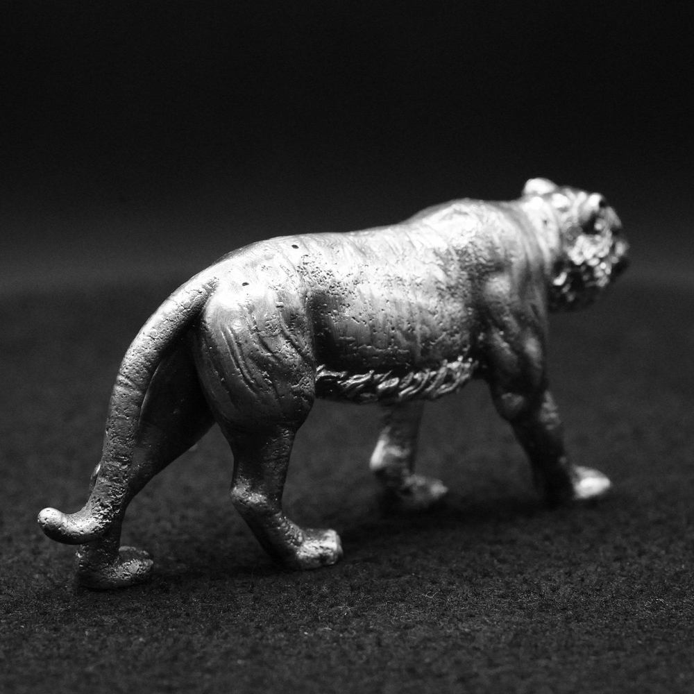 Tiger hand-poured 999+ silver statue by Gold Spartan