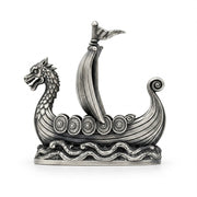 Viking Ship V2 hand-poured 999+ silver statue by Gold Spartan