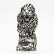 Lion Bust hand-poured 999+ silver statue by Gold Spartan