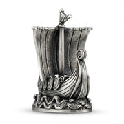 Viking Ship V2 hand-poured 999+ silver statue by Gold Spartan