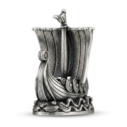 Viking Ship V2 hand-poured 999+ silver statue by Gold Spartan